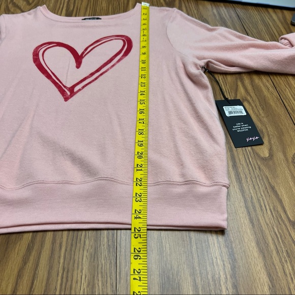 NWT Wildfox | Sketchy Heart Baggy Beach Jumper - Picture 11 of 12